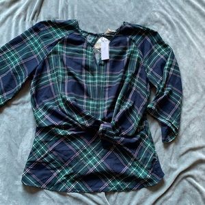 Dress Barn women’s plaid dress shirt